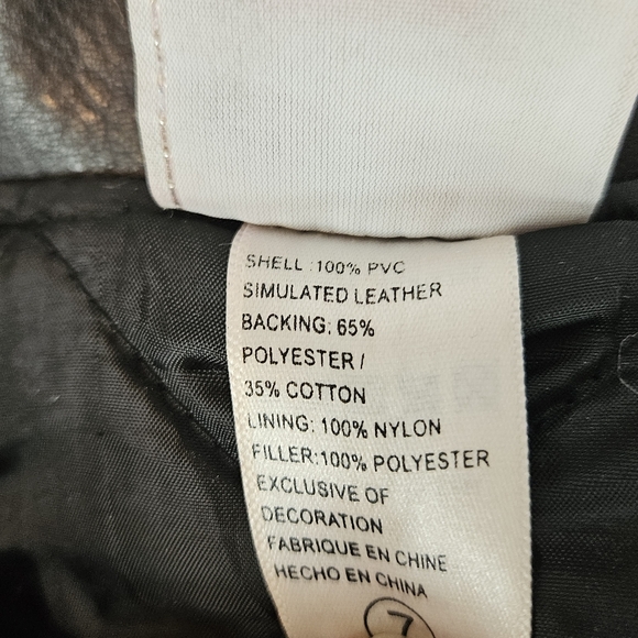 Harley-Davidson faux leather kids coat size 7 - Picture 6 of 16